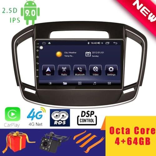 9" Android 10.0 Car Multimedia Player Stereo for Buick Regal regal 2014 Navigation Head Unit Octa Core DSP 2.5D+IPS 4G Carplay