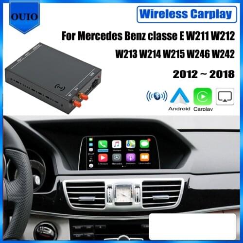 Wireless Carplay Android AUTO For Mercedes Benz classe E W211 W212 W213 W214 W215 W246 W242 2012 ~ 2018 NGT Interface Adapte