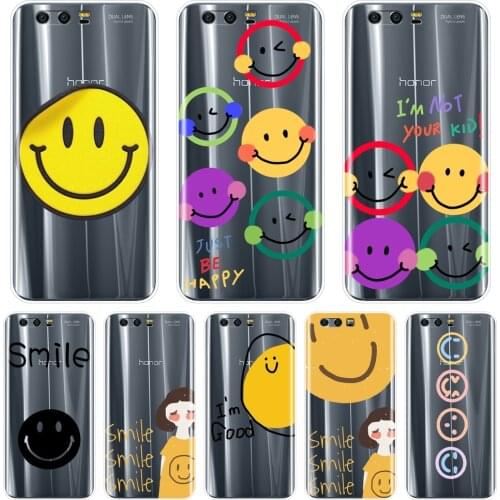 Cute Smile Phone Case For Huawei Honor 7 7S 7X 7A 7C Pro 10 9 8 8X MAX Silicone Back Cover For Huawei Honor 7 8 9 10 Lite Case