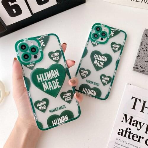 INS Love Heart Stand Holder White Letters Phone Case for iPhone 12 11 Pro XS Max X XR 8 7 Plus SE 2020 Clear Silicone soft Cover