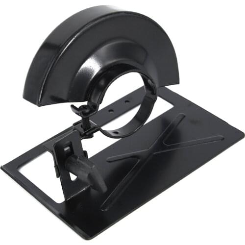 Black Angle Grinder Stand For Metal Cutting DIY Tool Clamp Holder With Cover