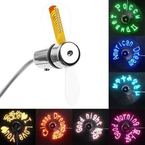 Deek-Robot DIY Flexible Gooseneck Aprogrammable Fans USB LED MINI RGB Programmable Fan 2017 New