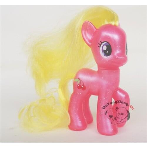 P8-045 Action Figures 8cm Little Cute Horse Model Doll Brilliant Two cherries Anime Toys