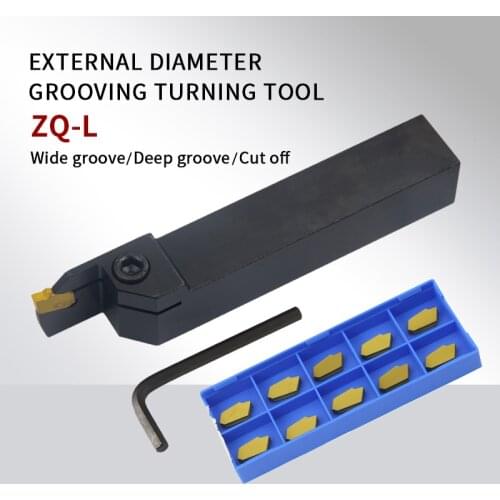 ZQ2020/2525L- 2/3/4/5 Grooving CNC Lathe Machining Cutting Toolholder Metal Grooving Blades SP200-500 Parting Cutter Boring Tool