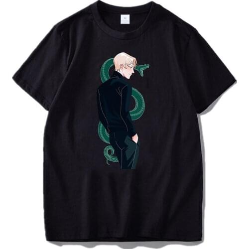 Aesthetic Draco Malfoy Graphic T-shirt Women Ullzang Cute Tshirt For Women Grunge T Shirt Top Tee Female badge Slytherin t shirt