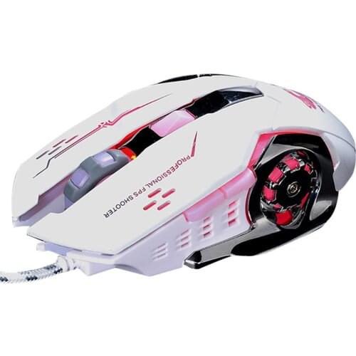 GUIGSI LED Light Adjustable DPI 2.4GHz 6 Buttons PC Laptop Gaming Wireless Mouse