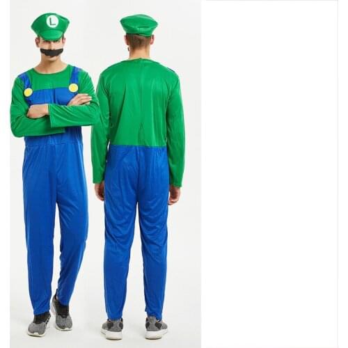 Halloween cosplay anime costume parent-child role-playing children Mario clothes Super Mario clothing