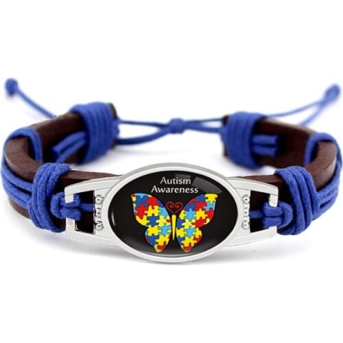 Medical Alert Stethoscope Childhood Breast Cancer Diabetic Type 1 Type 2 Diabetes Autism Awareness Hope Ribbon Leather Bracelets