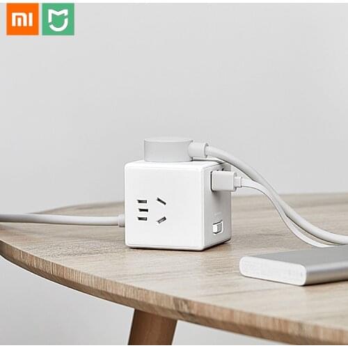 Xiaomi Mijia Portable Magic Cube Converter Socket 3pcs USB Chargers Adaptor Travel 6 Ports Socket Power Strips Trip Socket Plug