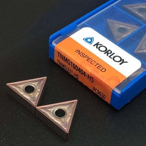 10pcs TNMG160404 HS PC9030 External Turning Tool TNMG331 Carbide Inserts High Quality CNC Lathe Cutter Tools For Stainless Steel