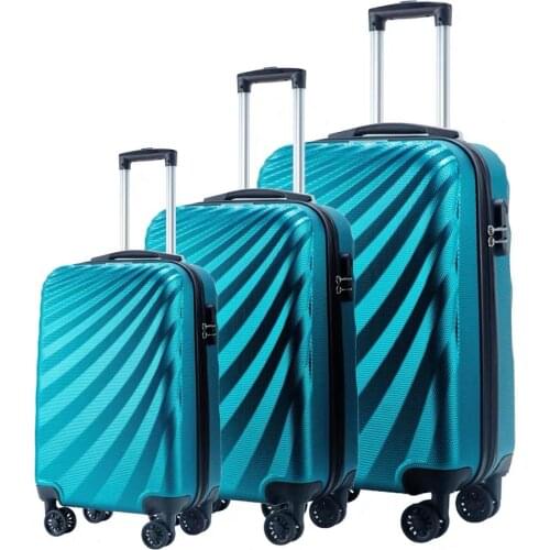 Luxury PC travel luggage bag fashion trolley suitcase with wheel 24 drop-resistant suitcase 20/24/28 inch scratch-resistant case