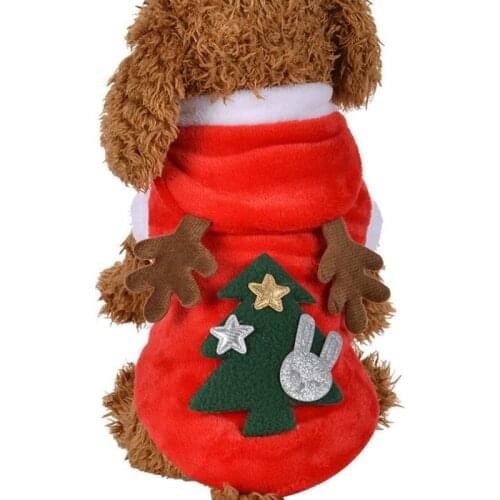 Christmas Pet Jacket Coat Clothes for Puppy Dogs Christmas Costume for Chihuahua and Yorkshire Cothes for Cats