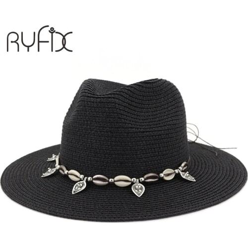 Summer travel seaside shell bead sun hat new jazz sun hat personalized HA111
