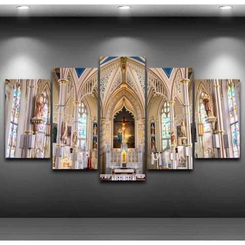 Modern Unframed For Paintings Decoration Canvas Art 5 Panel The London Dungeon Prints Wall Modular Picture Kids Room Poster