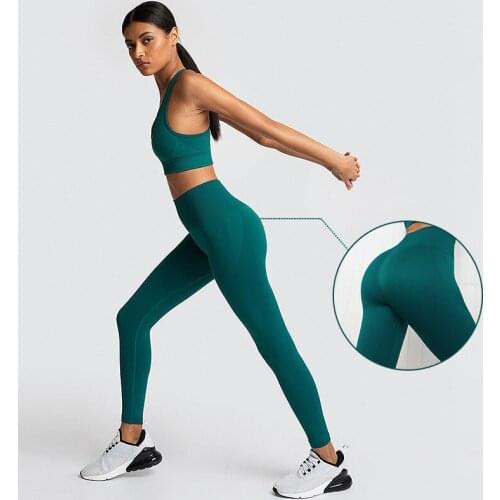 2 Piece Sport Suit Zipper Yoga Set Fitness Clothing Women Gym Set Crop Top+Leggings Women Sport Outfit For Woman Gym Clothing