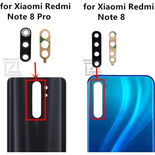 2pcs for Xiaomi Redmi note 8 Camera Glass Lens Back Rear note 8 pro Camera Glass Lens Replacement Repair Spare Parts with Glue