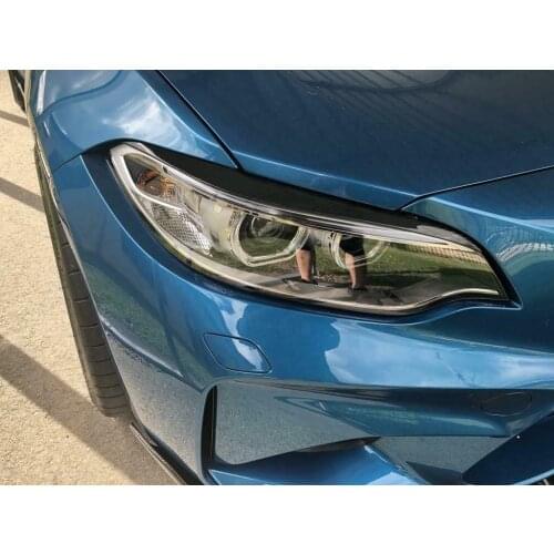 Fiberglass Headlight Eyebrows Eyelids for 2013-2017 BMW 2 Series F22 F23 F87 M2