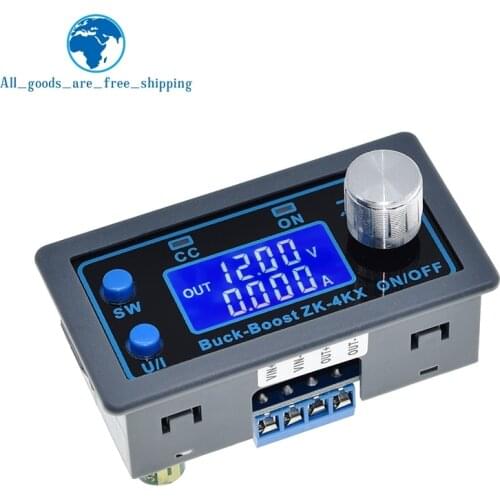 ZK-4KX CNC DC DC Buck Boost Converter CC CV 0.5-30V 4A Power Module Adjustable Regulated power supply For Solar Battery Charging