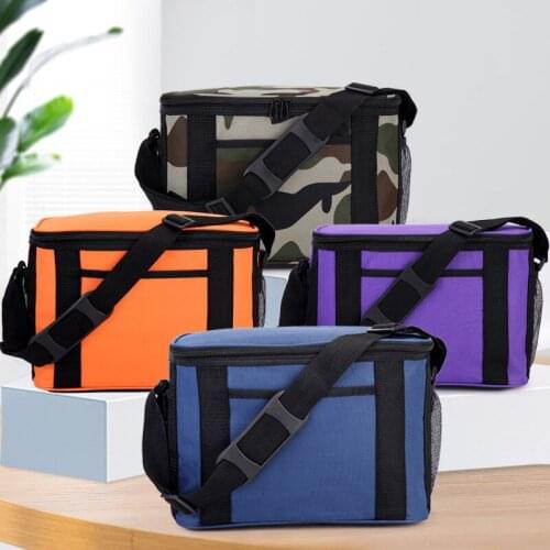 Waterproof Shoulder Picnic Cooler Bag Outdoor Camping Fruit Snacks Drink Keep Fresh Handbag Larger Capacity Food Thermal Pouch