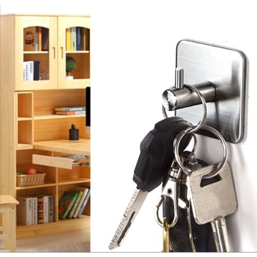 1 Pcs Stainless Steel Towel Self Adhesive Stick Wall Hook Hanger Bathroom Kitchen Door AUG889