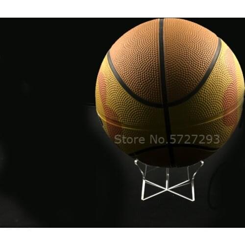 Assemblable Football Stand Holder Acrylic Ball Display Rack Clear Basketball Support Base For Soccer Volleyball Bowling Rugby