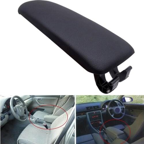 Car Center Console Arm Rest Storage Box Lid Cover For Audi A4 B6 B7 2002-2007 Leather Car Armrest Latch Cover High Quality
