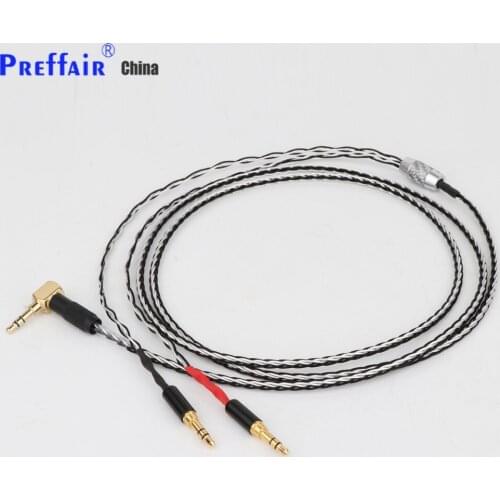 Preffair 3.5/2.5/4.4mm Balanced Silver Plated Upgrade Cable for HE400i HE1000 HE6 HE500 he560 EDX V2 Headphones