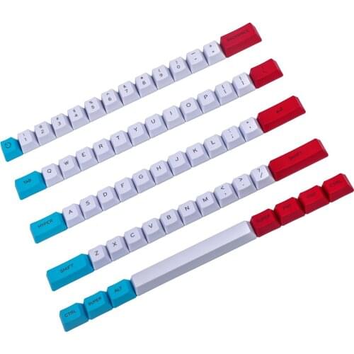 New 61 ANSI Keyset Customized OEM Profile Thick PBT Keycap Set For Cherry MX Switches Mechanical Keyboard GK61 (Only Keycap)