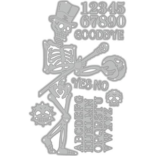 Halloween Skull Metal Cutting Dies Stencil DIY Scrapbooking Album Paper Template