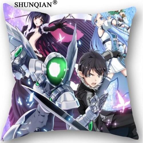New Nice Sword Art Online Anime Pillowcase Wedding Decorative Pillow Case Customize Gift For Pillow Cover 18-3-15