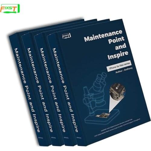 FIXST i8 / 8P / X / Xs MAX Repair Book Teaching Material Textbook Repair Experience And Case Analysis To Improve Repair Skills