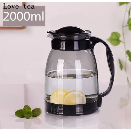 Large-capacity glass cold kettle high temperature resistant boiling water cup teapot set household juice jug explosion-proof jug