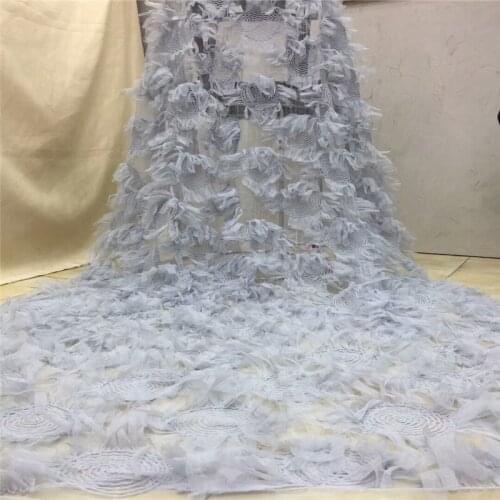 High Quality Nigerian French tulle Lace Embroidered Tulle Lace Fabric For Wedding Dress Russia African Lace Fabric x14-99