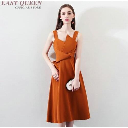 Women asymmetric dress short midi graduation ladies special occasion festival dresses AA3766 Y a