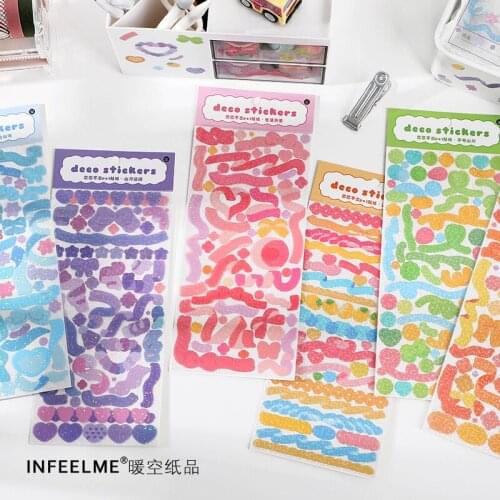 1PC Cute and Practical Stickers Scrapbooking Stationery School Supplies