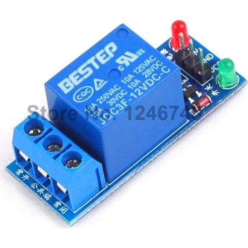1PCS 12V Relay Module 1 Channel High Level for SCM Household Appliance Control For Arduino