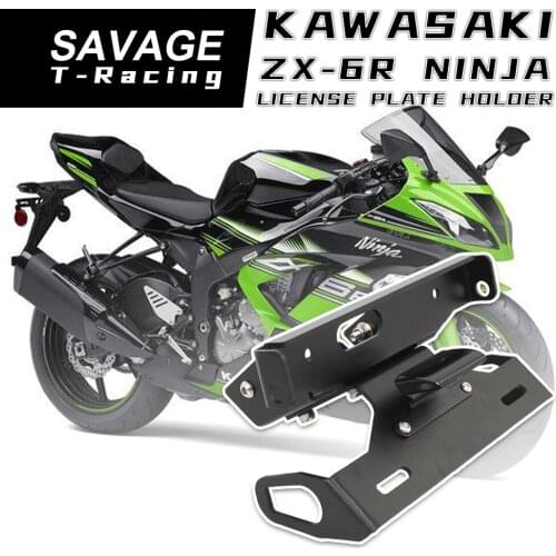 2007-2008 License Plate Holder LED Light For KAWASAKI ZX-6R ZX6R NINJA Motorcycle Accessories Rear Tail Tidy Fender Eliminator