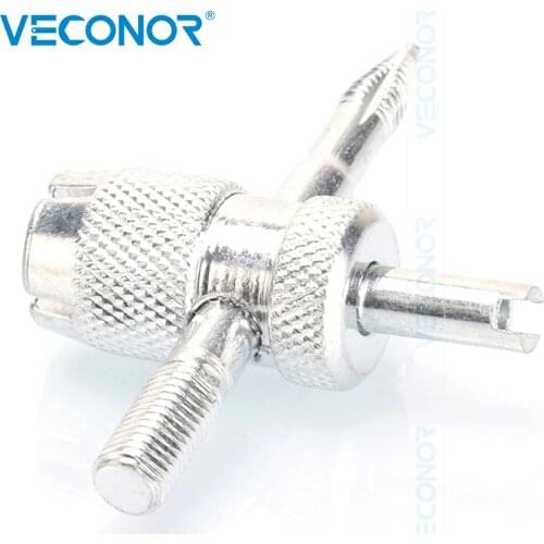 4-in-1 Tire Valve Stem Removal Tool Valve Stem Puller Tire Repair Tool Valve Core Removal Tool Tire Cleaning Tool