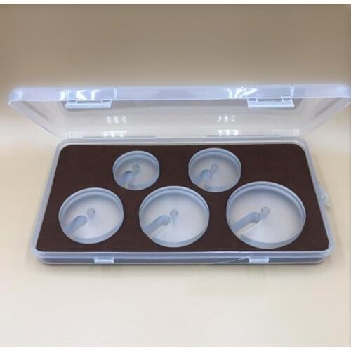 5PCS watches Crystal Press Fitting Dies Back Case Presser Replacement Kit 38.0mm-59.0mm For Watch Repair Tool Parts