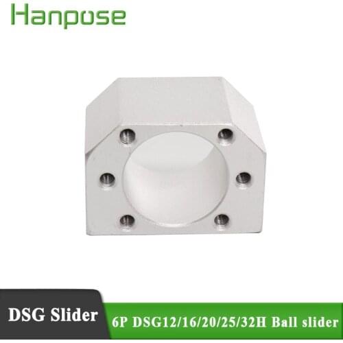 6pcs ball nut housing for DSG16H ball screw SFU1605 SFU1204 SFU2005 CNC for 3d DSG12/16/20