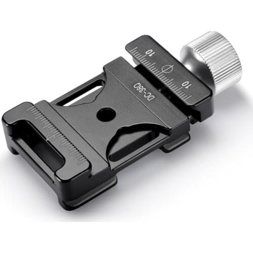 Neewer Aluminum Screw Knob Clamp Arca Swiss Compatible Mini Quick Release Clamp for QR Plate (38mm)