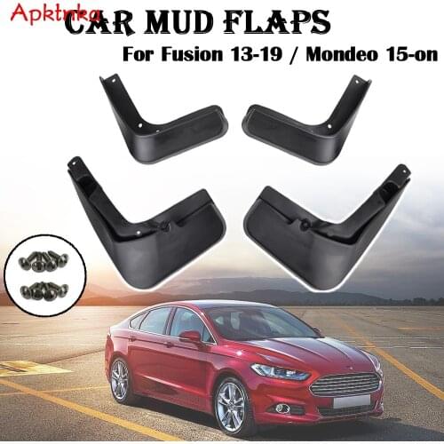 APKTNKA OE Styled Molded Car Mud Flaps For Ford Fusion 2013-2019 Mondeo mk5 2015-on Mudflaps Splash Guards Flap Mudguards Car