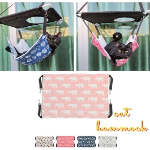 Double Hanging Hammock Cotton Cat Hammock Pet Beds Cat House Hanging Guinea Pig Bed Hamster Mouse Squirrel Cat Products For Pets
