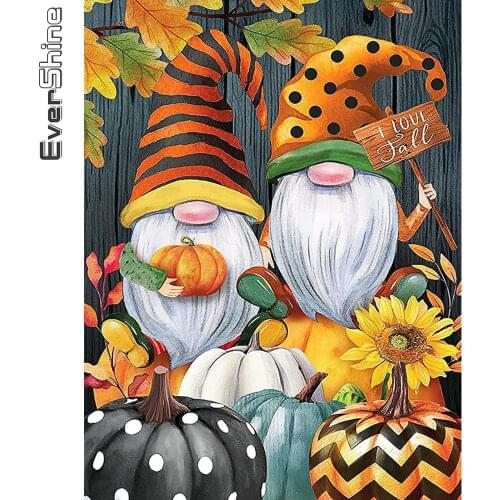 Evershine DIY Diamond Painting Santa Claus Cross Stitch Diamond Embroidery Pumpkin Picture Rhinestone Mosaic Christmas Gift