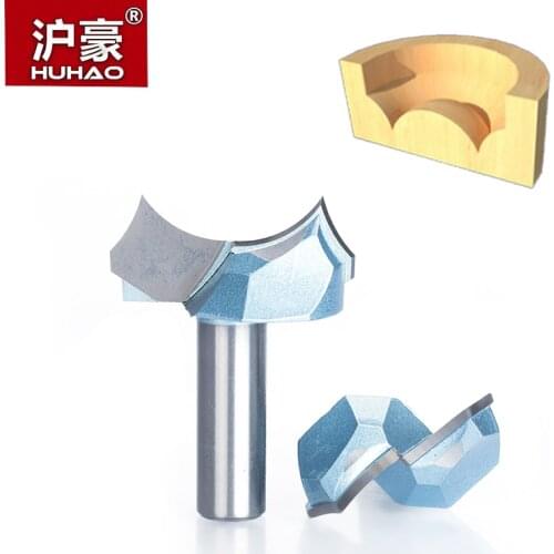 HUHAO 1pcs 1/2" Shank Industrial Grade Bit Round Over top quality router bits for wood woodworking engraving cutter