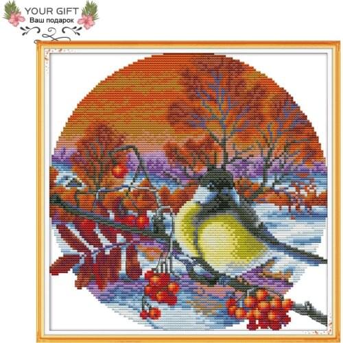 Joy Sunday DA245 14CT 11CT Stamped and Counted Home Decoration A Lying Tiger Needle Art Craft Cat Cross Stitch Kits