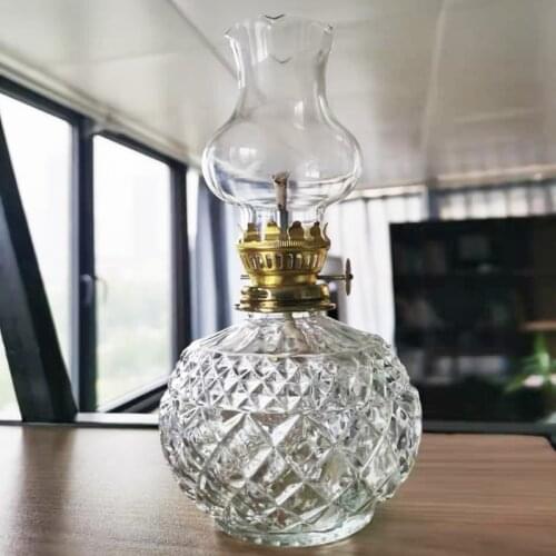Retro Kerosene Lamp Classic Vintage Oil Lights Fireplace Decoration Desk light Creative Night light Study Living room