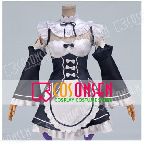 COSPLAYONSEN Remu Re Zero Re Life in a Different World from Zero Cosplay Halloween Fancy Dress costume All Size