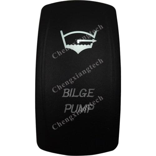 DC12V 24V Marine Grade BILGE PUMP Rocker Switch White Led lamp 3 Pin ON/OFF SPST Waterproof IP66