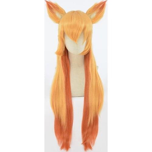 LOL Ahri Cosplay Wig anime Wig for halloween costume